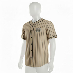 เสื้อเบสบอลคุณภาพสูงแบบติดกระดุม เสื้อซอฟต์บอลแบบใหม่ ชุดยูนิฟอร์มสำหรับผู้ใหญ่ เสื้อทีมลายพิมพ์ซับลิเมชั่น - Product Image 3