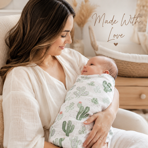 Custom Printed Floral Character Design Eco-Friendly Muslin Swaddle <b>Blanket</b> | Soft Breathable Organic Cotton Baby <b>Wrap</b> Premium - Product Image 3