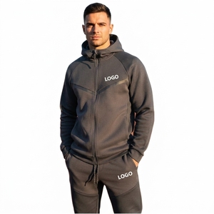 Survêtement de course à séchage rapide pour homme, personnalisable avec logo, respirant, en tissu molletonné, idéal pour la gym - Product Image 4