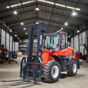 משלוח חינם חדש 3-<span class=keywords><strong>6ton</strong></span> מלגזות 4 גלגל כונן שני/שלושה שלב תורן שטח קשה מלגזה טלסקופי - Product Image 6