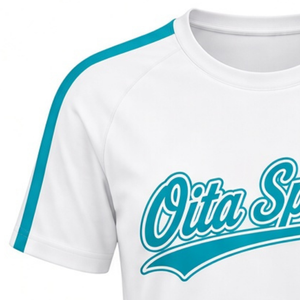 Maillot de cheerleading blanc turquoise à manches courtes, vêtements de sport athlétiques pour équipes, uniforme d'entraînement performant pour les équipes de cheerleading - Product Image 4