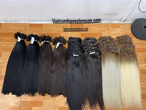 Vente en gros et au détail de mèches à clipser - Noir, Brun, Blond et Ombré - Product Image 4
