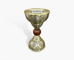 Brûleur de pot-pourri vintage de luxe pour la décoration intérieure, accessoire rustique pour la maison, récipient décoratif en métal, bol diffuseur de parfum, porte-parfum - Product Image 4