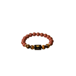 Pulsera unisex con diseño religioso de paz con cristales y diamantes de imitación de ARIES - Product Image 1