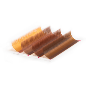 Extensions de cils Charmlash en gros pour revendeurs, extensions de cils en vison brun foncé courbure L, pour un look quotidien, emballage écologique - Product Image 3