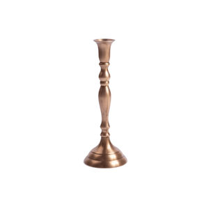 Lot de 3 bougeoirs décoratifs vintage en laiton antique, supports de bougies coniques en fer pour la maison, la table et les mariages - Product Image 4