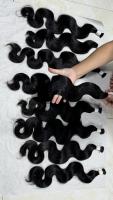 Extensiones de Cabello Humano Virgen Remy Baratas al por Mayor, Ondulado, Vietnam, Doble Trama a Máquina, 100gr, Todos los Colores, Sin Caída ni Enredos