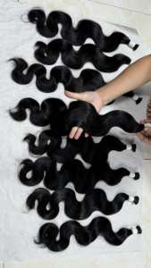 Vendedores de cabello Remy baratos Extensión de cabello humano con ondas corporales a granel Color natural Sin desprendimiento ni enredos - Product Image 5