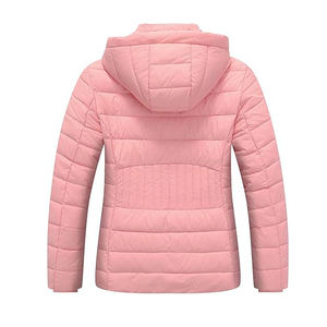 Chaqueta acolchada ligera con diseño de diamantes para mujer, OEM, para primavera e invierno, precio al por mayor - Product Image 4