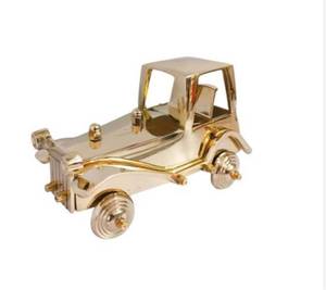 Figurine de voiture vintage élégante plaquée or, décoration artisanale pour table de salon, au meilleur prix - Product Image 1