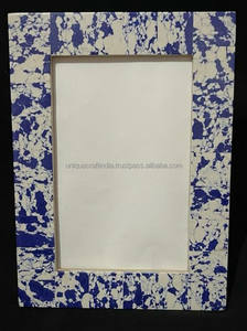 Cadre photo en os incrusté fait à la main, écologique, design géométrique unique et luxueux pour la décoration de la maison, du bureau et des murs - Product Image 3