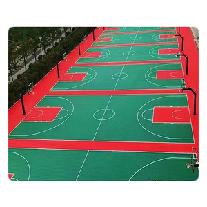 Suelo de Vinilo Encastrable Portátil para Canchas de Baloncesto, Uso en Interiores, Material PP, Diseño Moderno, Antideslizante, Impermeable, Gráfico - Product Image 3