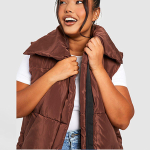 Ropa de Invierno en Oferta, Personalizada para Mujer, Acolchada, Tejida, Transpirable, de Secado Rápido, Cálida, Estilo Urbano, Manga Corta - Product Image 4