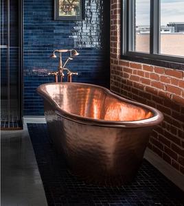 Baignoire autoportante en laiton de luxe exclusif, baignoire en métal massif pour salle de bain haut de gamme, hôtel, villa et spa, design d'intérieur - Product Image 5