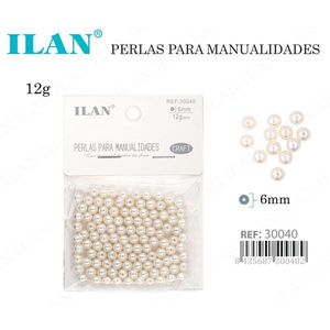 Perline Artigianali 6mm Bianche Per Lavori Manuali 12g - Product Image 3