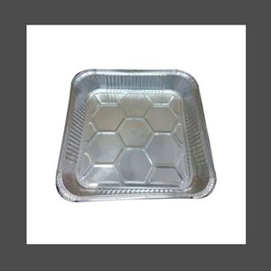High Quality 9x9 Shallow 1200ml Aluminium Foil <b>Container</b> for Baking <b>Takeaway</b> and Food Packaging Use for Export Selling Price - Product Image 2