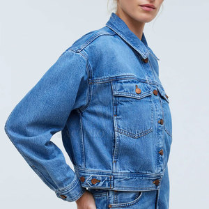 Veste en jean pour femme personnalisable, nouvelle, confortable, avec tissu doux et résistant, poches fonctionnelles et idéale pour une utilisation en extérieur - Product Image 5
