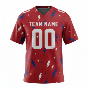 ชุดยูนิฟอร์มอเมริกันฟุตบอลแบบซับลิเมชั่นที่ปรับแต่งได้ ระบายอากาศได้ดี พร้อมตำแหน่งโลโก้ด้านหน้า - Product Image 2