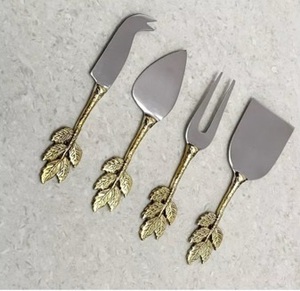 Premium Quality Stainless Steel <b>Cheese</b> <b>Knife</b> <b>Set</b> With Resin Stiped Handle Latest <b>Cheese</b> Fork Spreader <b>Cheese</b> Cutlery Tableware - Product Image 4