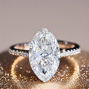 1,00 quilates solitario VVS1 claridad F Color laboratorio cultivado Marquesa forma diamante excelente corte suelto pulido CVD HPHT joyería de lujo - Product Image 1