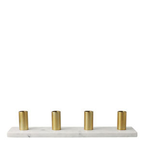 Porte-bougie en laiton massif de style antique avec support pour bougie, pour salon, chambre, table à manger, temple, décoration de mariage - Product Image 3