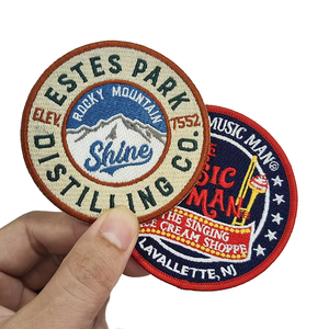 Parches Bordados Personalizados de Alta Calidad con Logotipo, Parches de Bordado con Gancho y Bucle a Precio Razonable, con Tamaño Personalizado, Tela de Sarga - Product Image 5