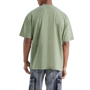 Camiseta Casual de Moda Urbana con Lavado Ácido para Hombre, 100% Algodón, Ecológica, Transpirable, Ligera, de Primera Calidad - Product Image 3