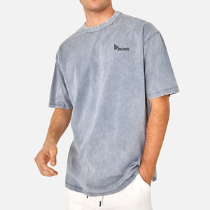 Camiseta de Diseño Nuevo Personalizada, 100% Algodón, Lisa, Casual, para Hombre, de Alta Calidad, Lavada al Ácido, Hecha en Pakistán, a Bajo Precio - Product Image 3