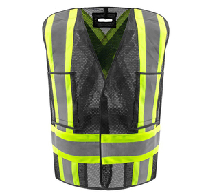 Chaleco de Seguridad Reflectante de Alta Visibilidad, Transpirable, 100% Poliéster y Malla, Unisex, para Trabajo, Construcción, Personalizado, OEM - Product Image 5