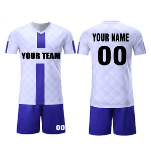 Conjunto de Uniforme de Rugby Sublimado Personalizado, Blanco y Morado, Cuello en V, Manga Corta, Secado Rápido, Unisex para Adultos, Todas las Temporadas - Product Image 1