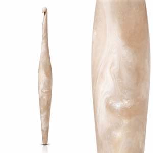 เข็มโครเชต์ดีไซน์สวยงามตามหลักสรีรศาสตร์ ขนาด 3 มม. 15 มม. ความยาว 20 ซม. ชุดโครเชต์หรูหราทำมือ อุปกรณ์เย็บปักถักร้อย - Product Image 1