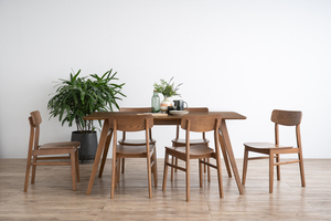 Premium Walnut Finish Full Solid Rubberwood Durable <b>Dining</b> <b>Chair</b> for Project Furniture Commercial Use Made in Malaysia - Product Image 4