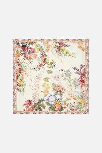 New Luxury Floral Print Satin <b>Silk</b> Scarf for Women and Girls Elegant Designer Square <b>Head</b> & Neck Scarf Multi-Functional Styling - Product Image 4