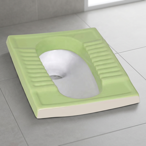 Green White Double Color <b>Ceramic</b> Squatting Orissa Eastern <b>Pan</b> High Deep Toilet WC Sanitary Ware For Hotel Bathroom - Product Image 4