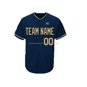 Camisetas de béisbol de malla 100% poliéster, moda en blanco, venta al por mayor - Product Image 2