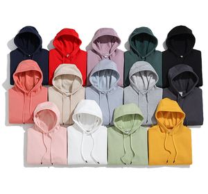 Custom 350Gsm Fleece Lined Oversized Solid Hooded Sweatshirt Unisex Pullover Hoodie Breathable Eco Friendly Winter Casual Wear - Product Image 1
