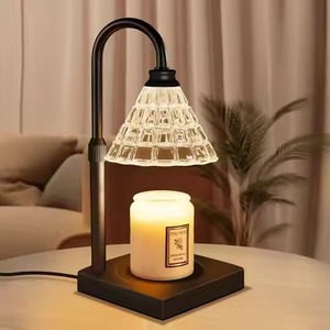 Lampe d'aromathérapie pour la fonte de cire et l'huile essentielle, lampe de table créative et simple pour chambre à coucher, lumière d'ambiance avec contrôle de la minuterie et variateur d'intensité - Product Image 6