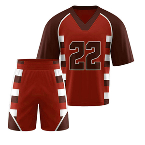 Uniformes de Lacrosse al por Mayor, Transpirables, de Secado Rápido, Tejido que Absorbe la Humedad, Logotipo Personalizado, Nombre del Equipo, Impresión de Número, Camisetas - Product Image 2