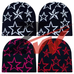 Nouveaux bonnets d'automne et d'hiver pour hommes et femmes, bonnet à lettres, bonnet tricoté réversible, bonnet personnalisé, bonnet d'hiver tricoté - Product Image 4