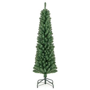 Albero di Natale a Forma di Matita con Punte dei Rami in Filo Metallico e Luci LED Calde - Product Image 1
