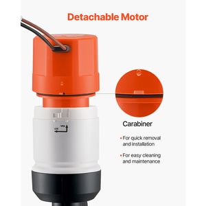 Pompa Livewell per Yacht 24V 500 GPH, Pompa Aeratore con Doppi Ingressi, Alloggiamento ABA, Cartuccia Motore Rimovibile per Barche - Product Image 6