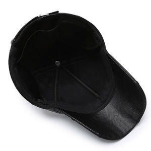 Gorra de Béisbol de Cuero para Hombre al por Mayor, Gorra de Invierno Original de Lana - Product Image 4