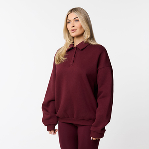 Sweat-shirt streetwear pour femme, de haute qualité, uni, oversize, vente en gros, pull unisexe vierge, sweat-shirt de sport pour femme - Product Image 3