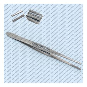 Pince à pansements à embout dentelé de 6 pouces (2 cm) en acier inoxydable allemand, pince chirurgicale médicale certifiée CE - Product Image 1