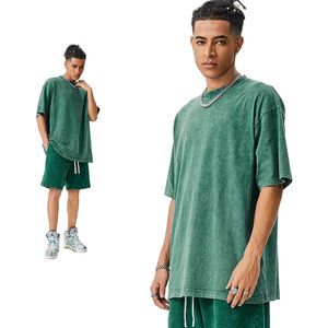 ชุดเซ็ตเสื้อยืดแขนสั้นและกางเกงขาสั้นสไตล์ Boyfriend สำหรับผู้ชาย ลุคสบายๆ แบบอเมริกันสุดเทรนด์ ชุดสองชิ้น - Product Image 4