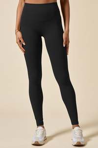 Leggings de yoga sin costuras para mujer, a prueba de sentadillas, anti cameltoe, cintura alta, bolsillos laterales, leggings largos de spandex. - Product Image 1