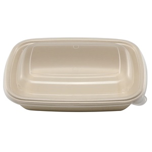 Contenant alimentaire compostable en bagasse de canne à sucre de 1000 ml, anti-fuite, avec couvercle, non blanchi, emballage compostable – Vente chaude - Product Image 5