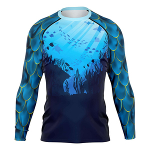 Tissu extensible respirant à séchage rapide, matière légère et douce, rashguard pour homme, nouvelle arrivée, rashguard pour homme en sublimation. - Product Image 2