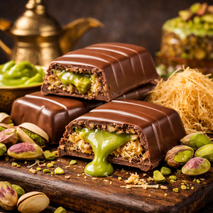 Chocolate de Dubái en Oferta, Chocolate de Dubái con Pistacho y Kadaif HALAL 93 gr con la Mejor Oferta de Descuento - Product Image 2