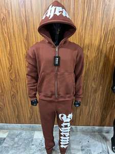 Conjuntos Deportivos Casuales Personalizables para Hombre, Tallas Grandes, 100% Poliéster, con Capucha, Pantalones Deportivos, Marca Privada, Trajes Deportivos de Invierno - Product Image 3